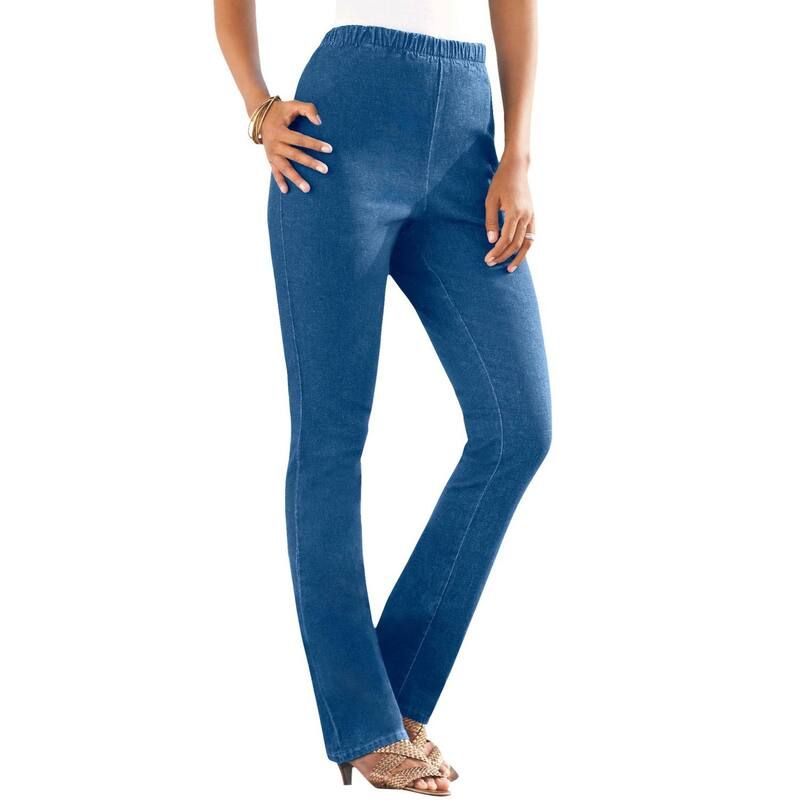 ロアマンズ レディース ボトムス デニムパンツ プラスサイズ プチ Roamans Womens Plusize Petite StraightLeg Comfort Stretch Jean Light Stonewash Sanded 12,074円