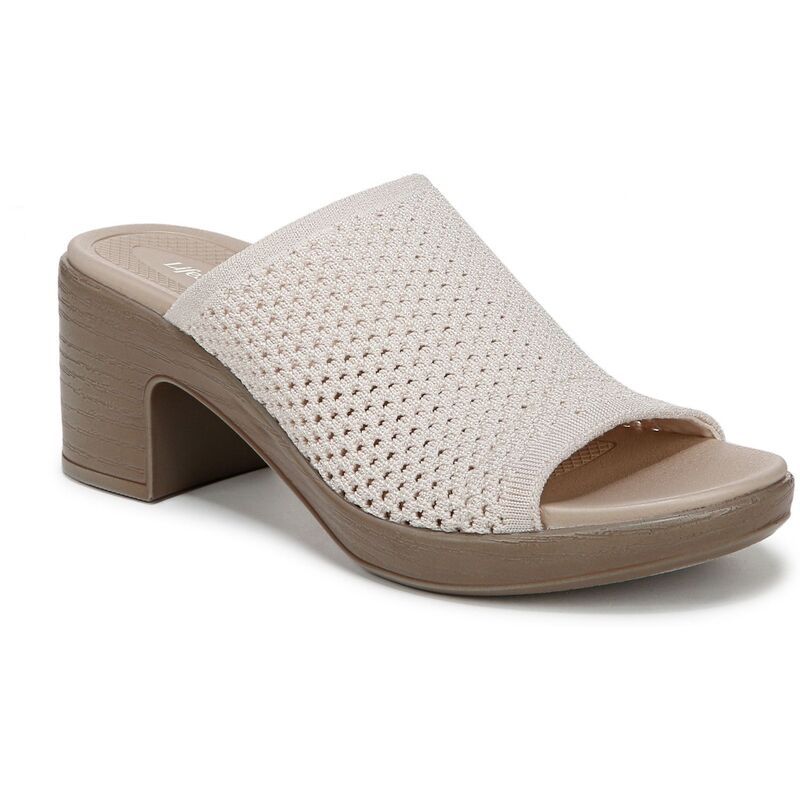 ライフストライド レディース シューズ サンダル ヒール LifeStridella Womens Heeled Slides Eggnog