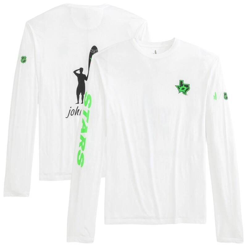 ジョニー オー メンズ トップス Tシャツ Mens johnnieO White Dallastars Adam Long Sleeve TShirt Str White ホワイト