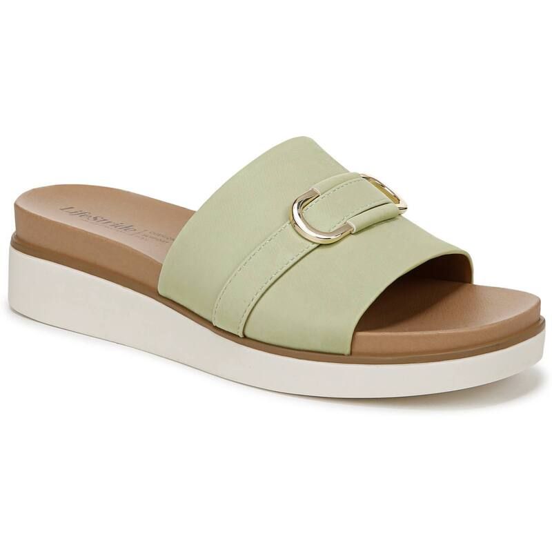 ライフストライド レディース シューズ サンダル LifeStride Genevieve Womenslide Sandals Palm Green グリーン