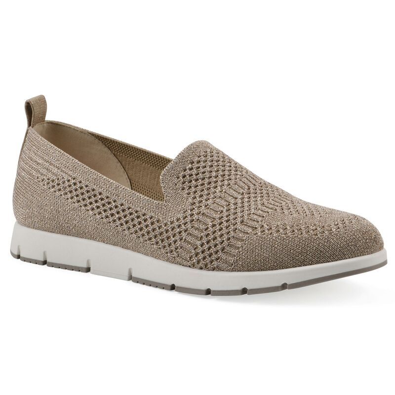 クリフバイホワイトマウンテン レディース シューズ サンダル Cliffs by White Mountain Womens Garren SlipOn Shoes Bronze Glitter Knit ホワイト