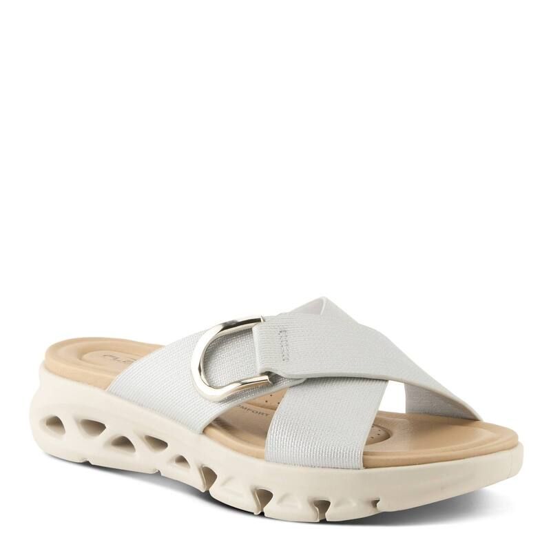 フレクサス レディース シューズ サンダル Flexus by Spring Step Gaige Womenslide Sandalsilver シルバー