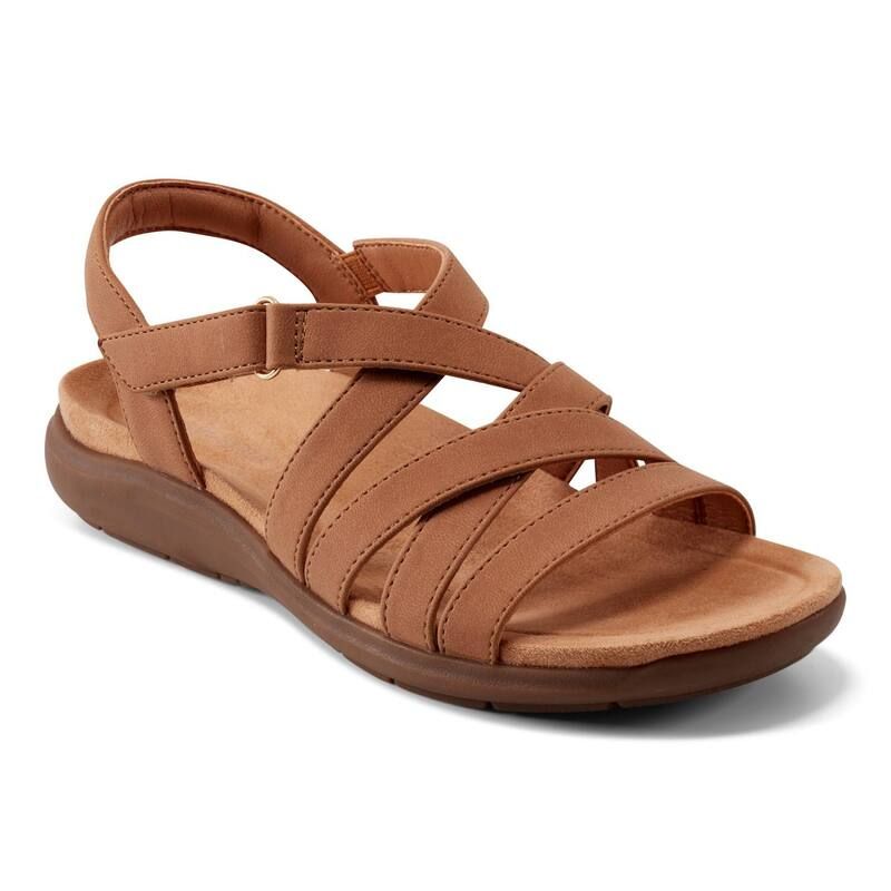 イージースピリット レディース シューズ サンダル Easy Spirit Womens Whitt Strappy Adjustable Wedge Sandals Medium Brown ブラウン