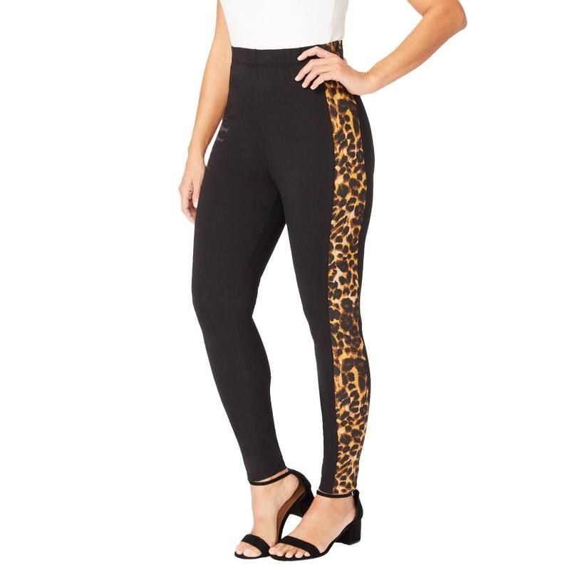 ジェシカロンドン レディース ボトムス カジュアルパンツ プラスサイズ コットン Jessica London Womens Plusizeveryday Stretch Cotton Legging Brown Painterly ブラウン