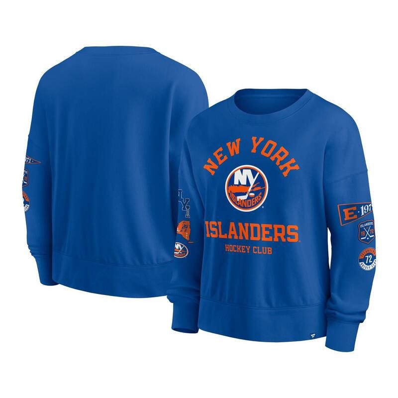ファナティクス レディース トップス Tシャツ スウェット Womens Fanatics Royal New York Islanders Go Team Pullover Sweatshirt Isl Blue ブルー 13,075円