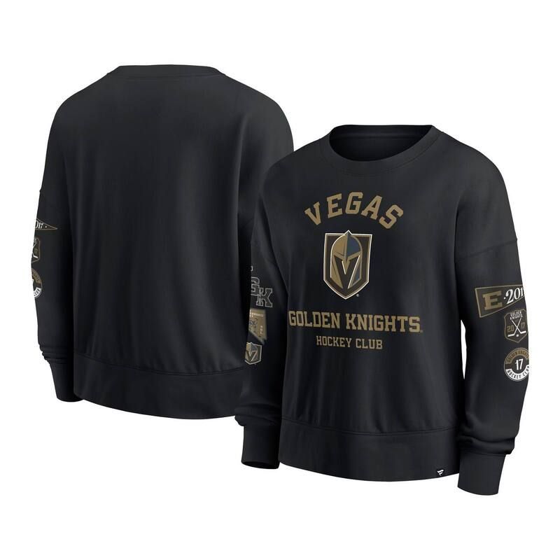 ファナティクス レディース トップス Tシャツ スウェット Womens Fanatics Black Vegas Golden Knights Go Team Pullover Sweatshirt Lvk Black ブラック 13,075円