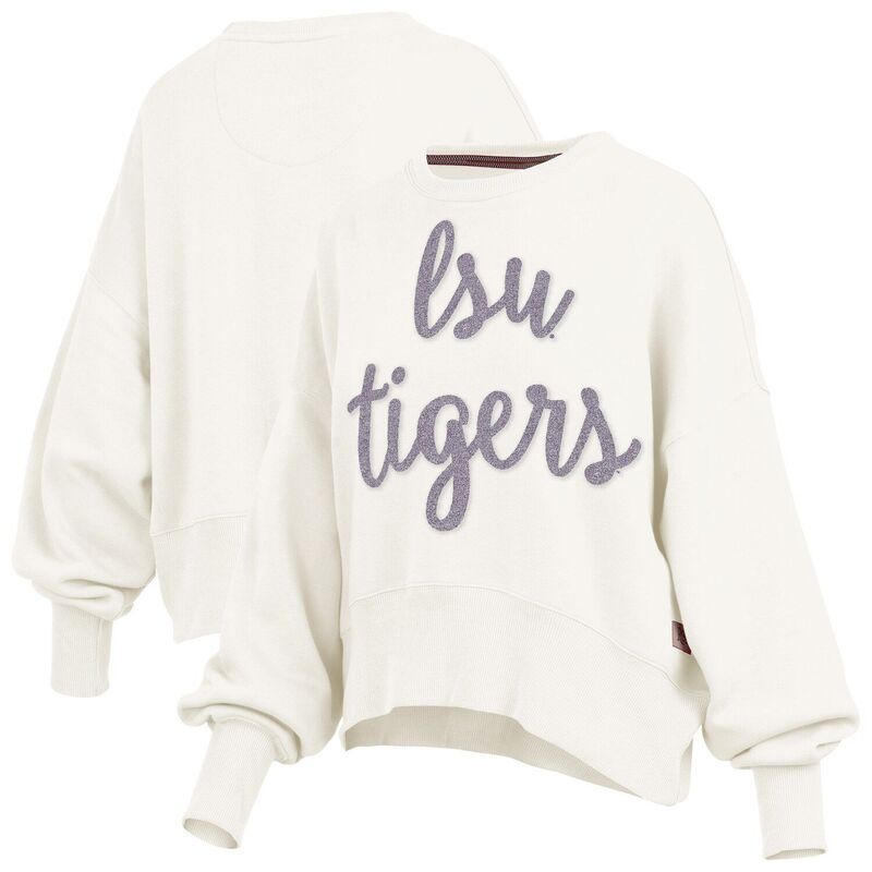 プレスボックス レディース トップス Tシャツ スウェット チェルシー Womens Pressbox Cream LSU Tigers Chelsea Oversized Pullover Sweatshirt Lsu Beige ベージュ