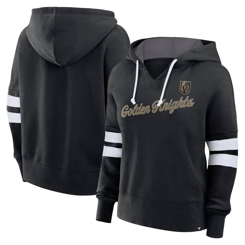 ファナティクス レディース トップス Tシャツ フリース パーカー Womens Fanatics Black Vegas Golden Knightseize Fleece Pullover Hoodie Lvk Black ブラック