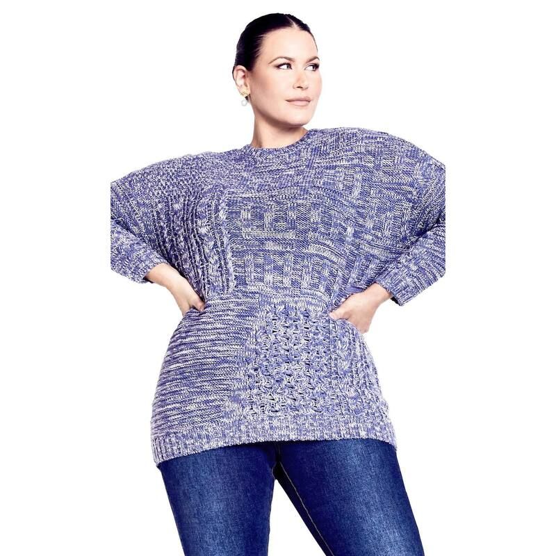 アベニュー レディース アウター ニット・セーター ドロップショルダー Avenue Charli Drop Shoulder Cable Sweateriviera