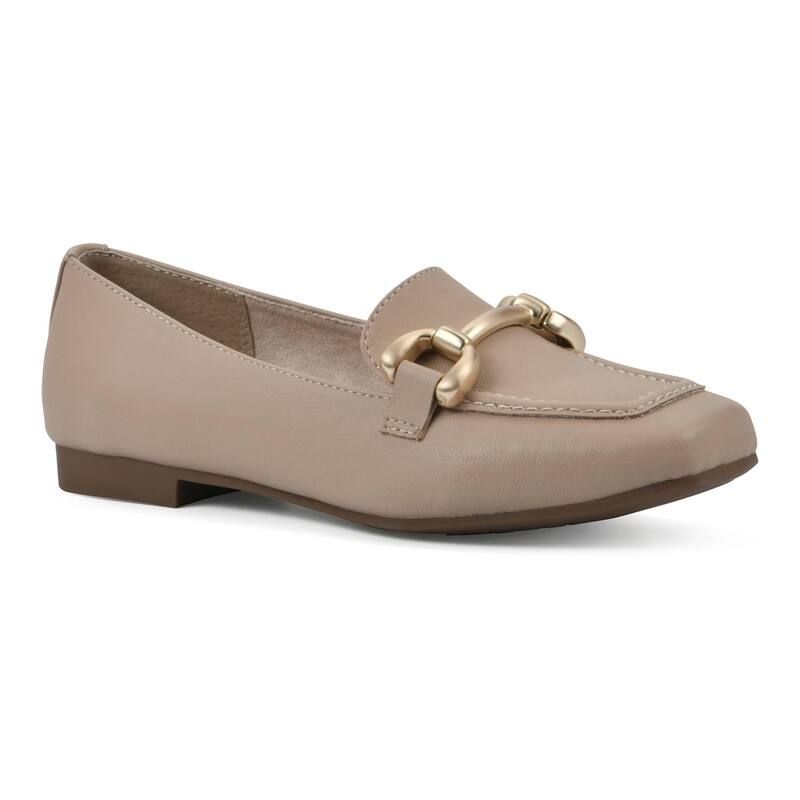 クリフバイホワイトマウンテン レディース シューズ スリッポン・ローファー Cliffs by White Mountain Bestowomens Loafers Natural Smooth ホワイト