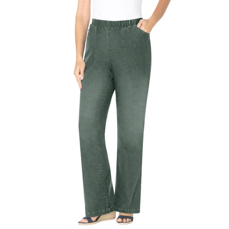ウーマン ウィズイン レディース ボトムス デニムパンツ ブーツカット プラスサイズ プチ ブーツ Woman Within Womens Plusize Petite Bootcut Fineline Denim Jean Pine デニム