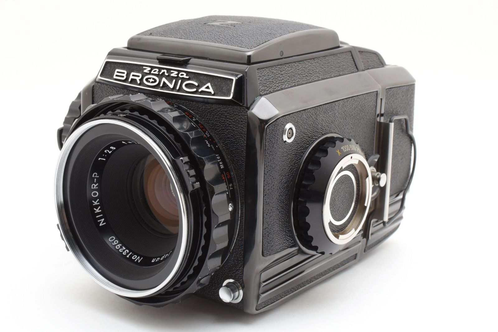 ◇◆ 極美品 ゼンザ ブロニカ Zenza Bronica S2 A S2A フィルムカメラ + P 75mm f2.8 中判 レンズ 動作確認済 4460 ◆◇