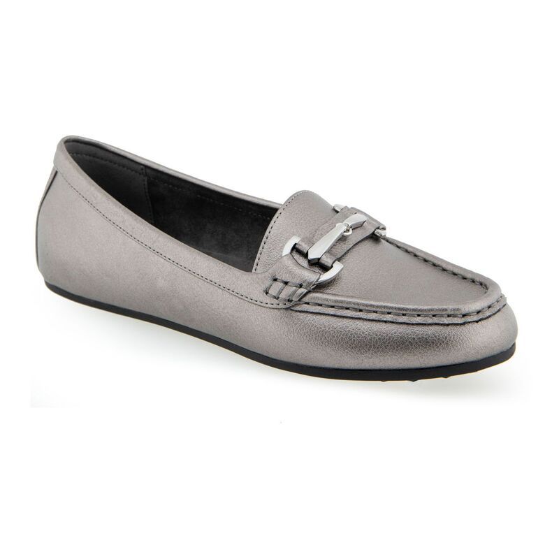 エアロソールズ レディース シューズ スリッポン・ローファー Womens Aerosoles Day Drive Loafer Flats Graphite グラファイト