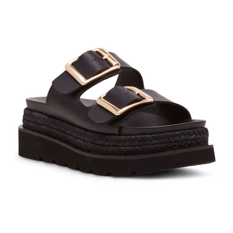 マッデンガール レディース シューズ サンダル プラットフォーム madden girl Mythical Womens Platform Sandals Black Paris ブラック