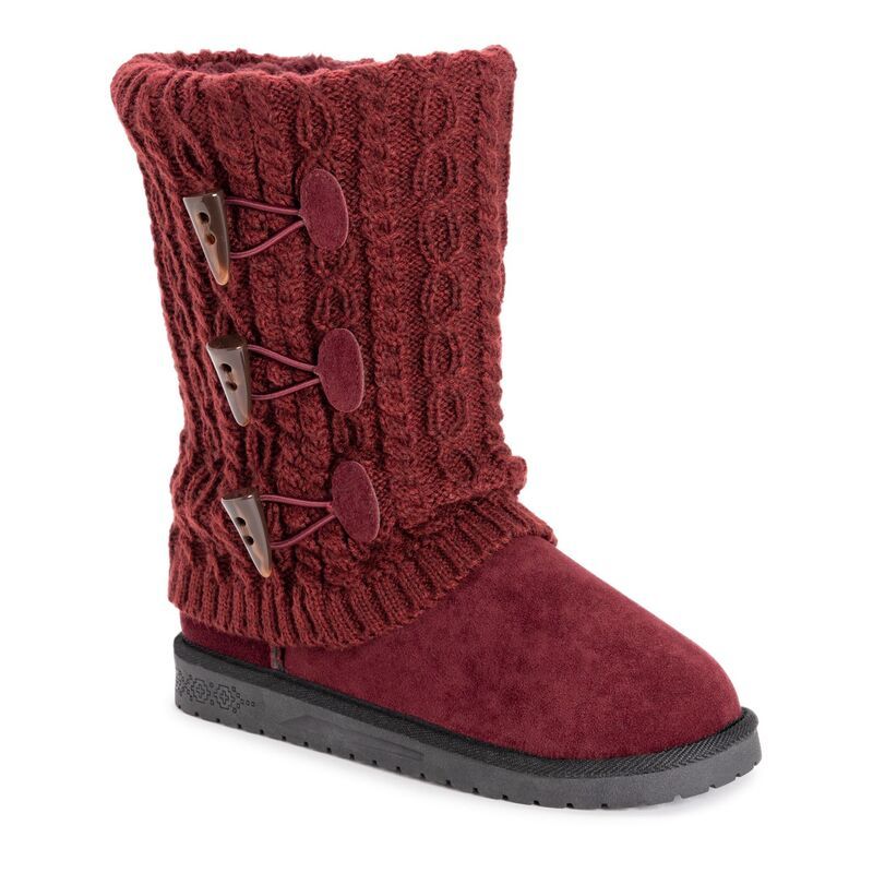 ムクルクス レディース シューズ ブーツ・レインブーツ Essentials by MUK LUKS Cheryl Womens Winter Boots Burgundy バーガンディ