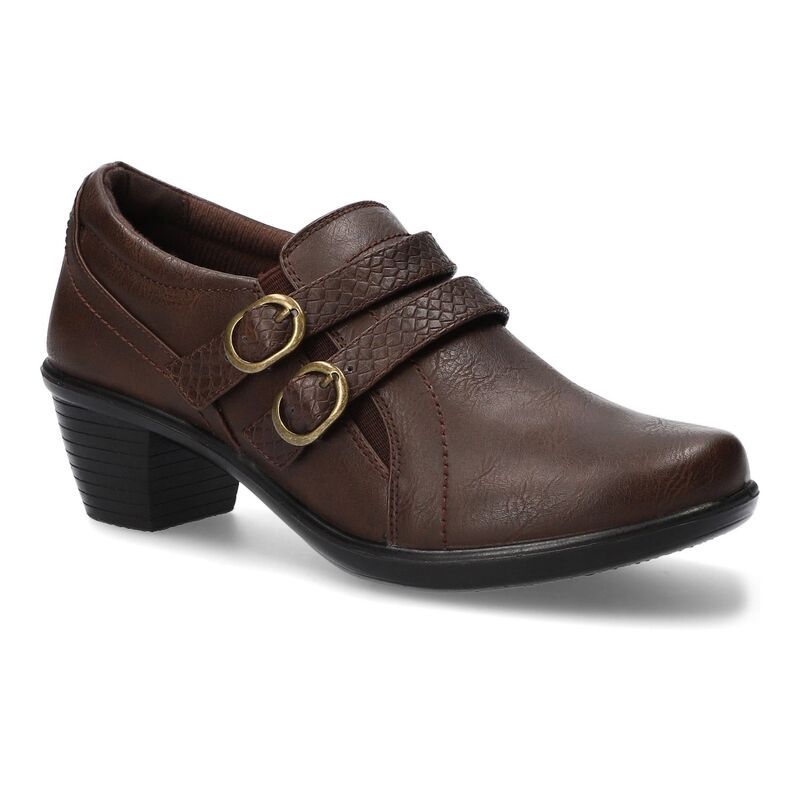 イージーストリート レディース シューズ ブーツ・レインブーツ アンクル Easy Street Stroll Womens Ornamented Ankle Boots Brown ブラウン