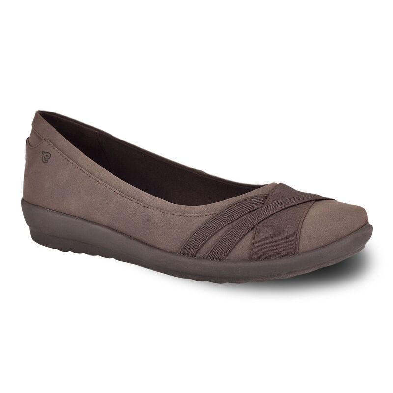 イージースピリット レディース シューズ サンダル Easy Spirit Acasia Womens Ballet Flats Dark Brown ブラウン