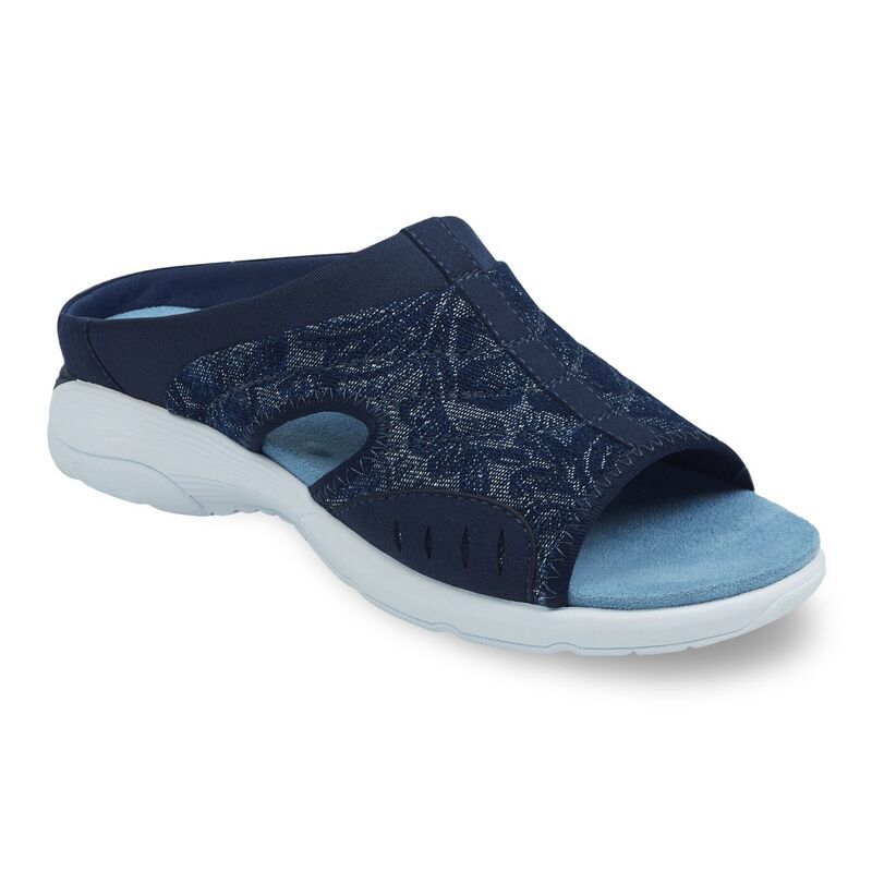 イージースピリット レディース シューズ サンダル Easy Spiritraciee Womenslide Sandals Denim Floral デニム