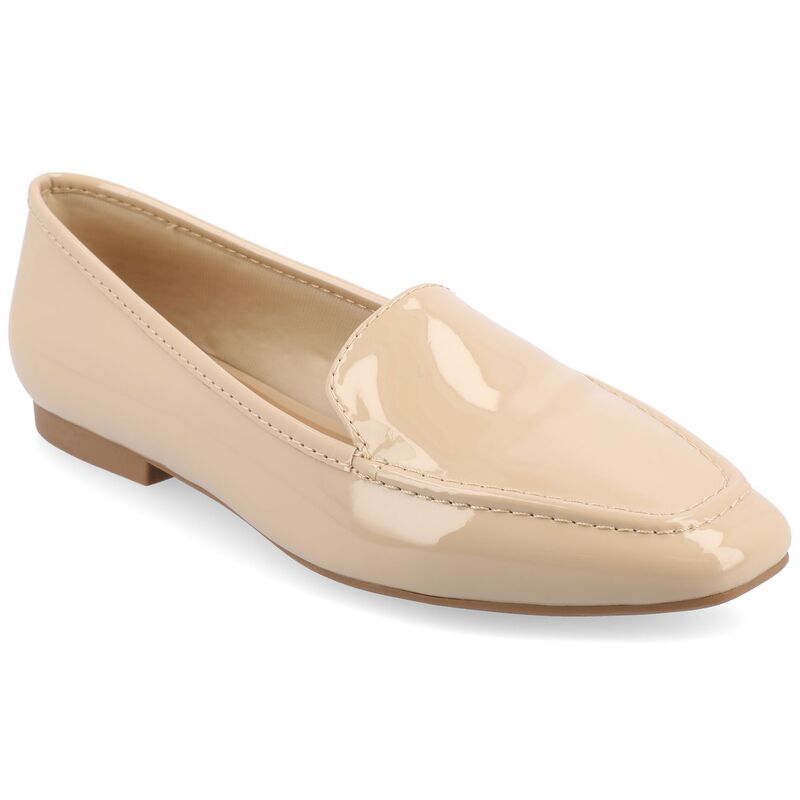 ジュルネ コレクション レディース シューズ スリッポン・ローファー Journee Collection Tullie Womens Loafer Flats Patentan タン