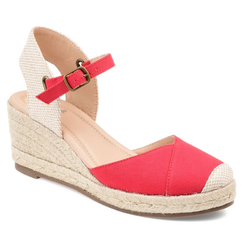 ジュルネ コレクション レディース シューズ サンダル Journee Collection Ashlyn Womens Wedges Red レッド