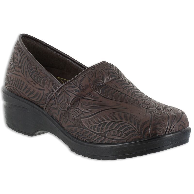 イージーストリート レディース シューズ サンダル Easy Works by Easy Street Lyndee Womens Work Shoes Brown Tool ブラウン