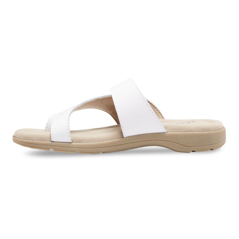 イーストランド レディース シューズ サンダル レザー Eastland TahitiI Womens Leather Thong Sandals White ホワイト