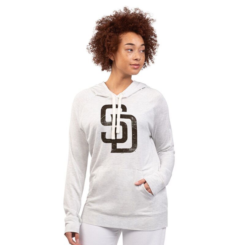ジースリー フォーハー バイ カール バンクス レディース トップス Tシャツ パーカー Womens GIII 4Her by Carl Banks Oatmeal San Diego Padres Pregame Pullover Hoodie Pad M