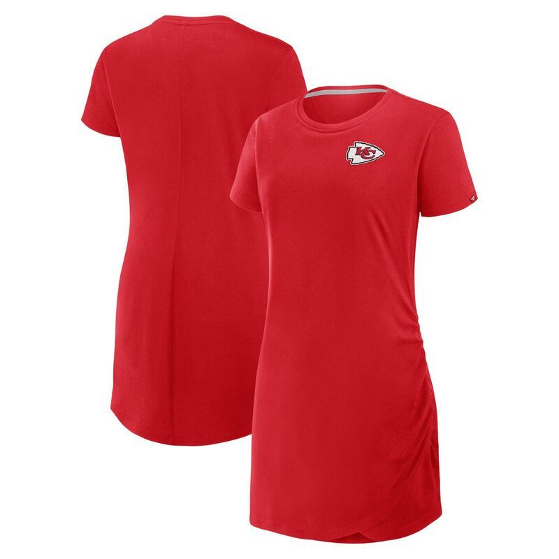 ファナティクス レディース トップス ワンピース リラックスフィット ドレープ Womens Fanatics Red Kansas City Chiefs Relaxed Fit Drape Dress Chf Red レッド
