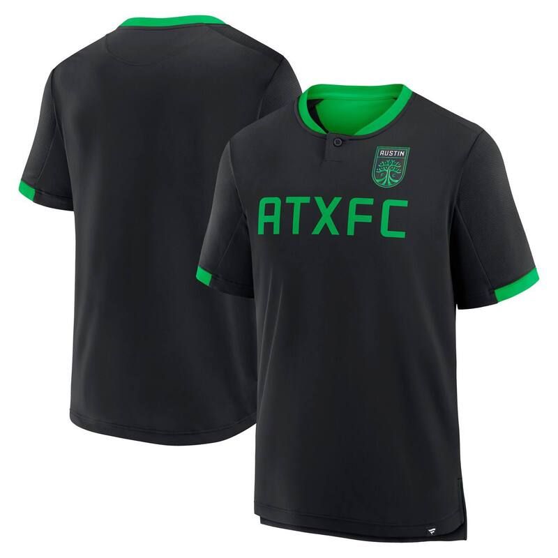 ファナティクス メンズ トップス Tシャツ Mens Fanatics Black Austin FC Stoppage Time Striker TShirt Afc Black ブラック