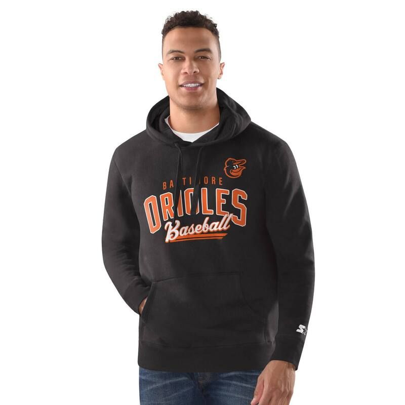 スターター メンズ トップス Tシャツ パーカー Menstarter Black Baltimore Orioles Classic Pullover Hoodie Orl Black ブラック
