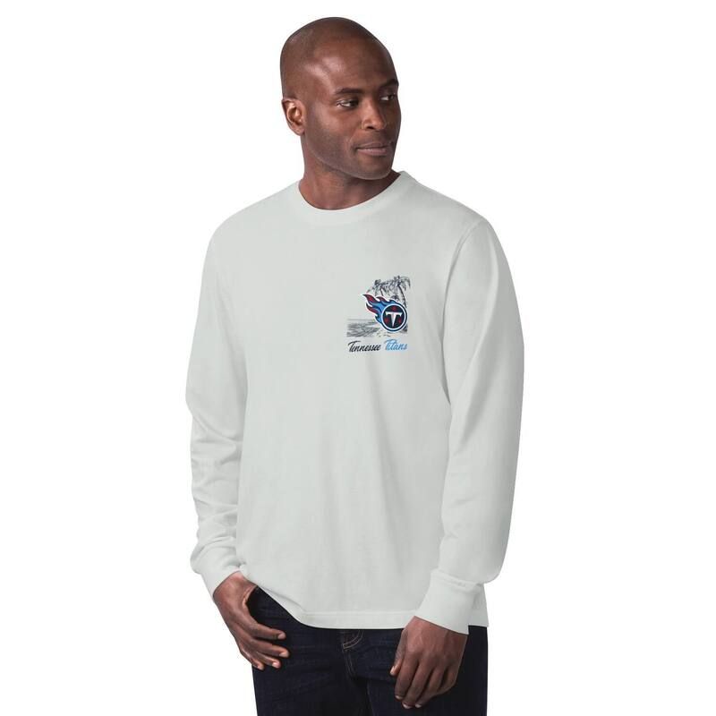 マルガリータビル メンズ トップス Tシャツ Mens Margaritaville Gray Tennessee Titans Its Five OClock Somewhere Long Sleeve TShirttn Grey グレー