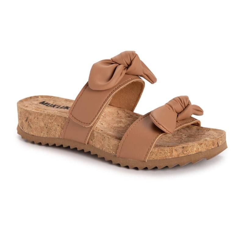 ムクルクス レディース シューズ サンダル MUK LUKS Womens Posie Adjustable Slide Sandals Tanappa タン