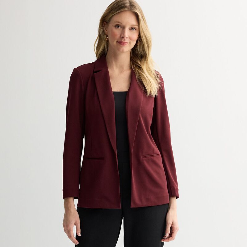 ナインウェスト レディース アウター ジャケット・ブルゾン ブレザー Womens Nine West Everyday Closureless Blazer Maddie Plum プラム 6,735円