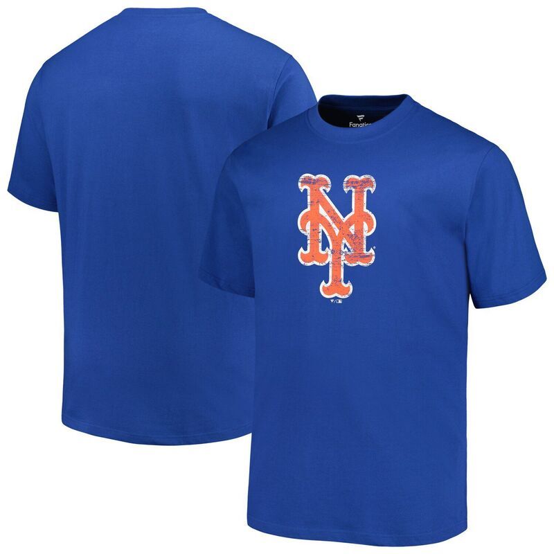 プロファイル メンズ トップス Tシャツ トール ロゴ Mens Profile Royal New York Mets Big Tall Primary Logo TShirt Met Blue ブルー