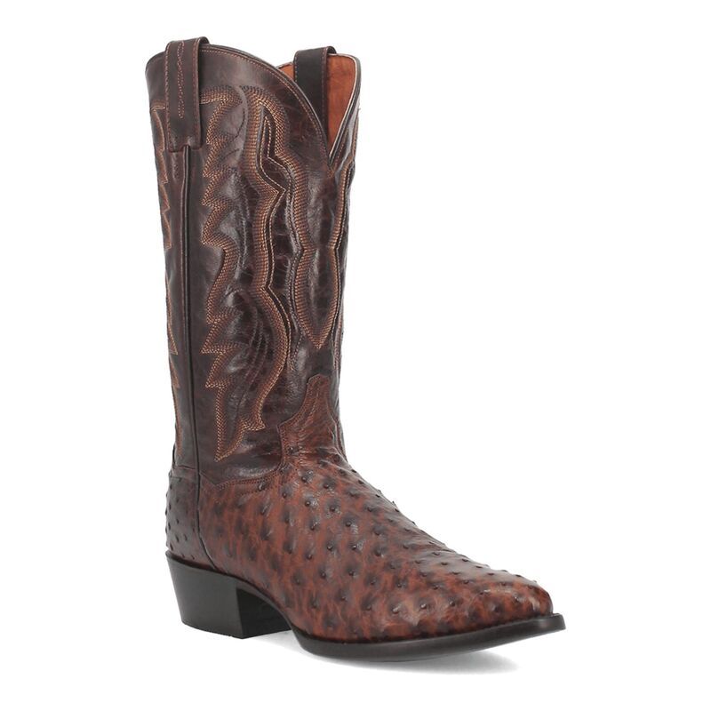 ダンポスト メンズ シューズ ブーツ・レインブーツ Dan Post Mens Pershing Full Quill Ostrich Cowboy Boots Brass