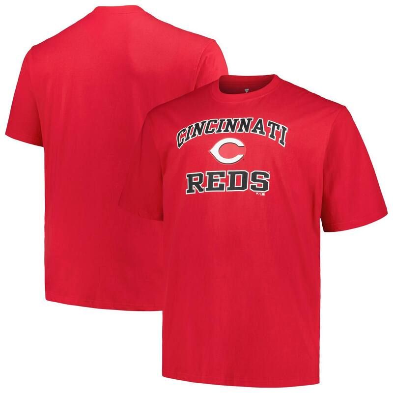 プロファイル メンズ トップス Tシャツ トール Mens Profile Red Cincinnati Reds Big Tall Heart Soul TShirt Red レッド