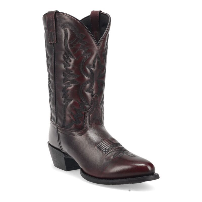 ラレド メンズ シューズ ブーツ・レインブーツ レザー Laredo Birchwood Mens Leather Cowboy Boots Black Cherry ブラック