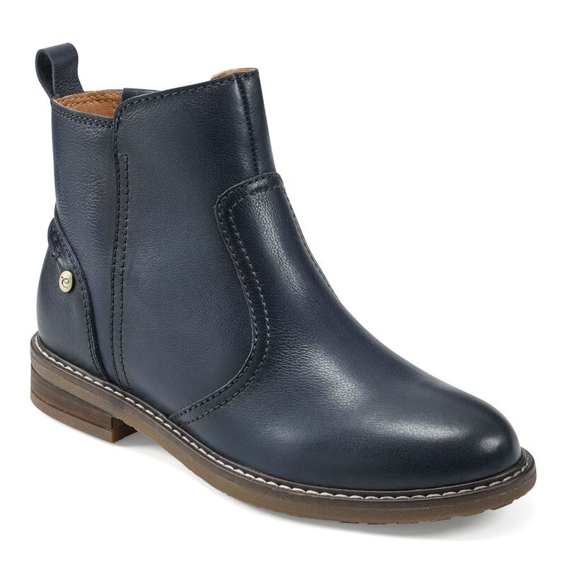 イージースピリット レディース シューズ ブーツ・レインブーツ アンクル レザー Easy Spirit Juna Womens Leather Ankle Boots Navy Leather ネイビー