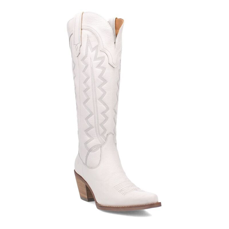 ディンゴ レディース シューズ ブーツ・レインブーツ コットン レザー Dingo High Cotton Womens Leather Western Boots White ホワイト