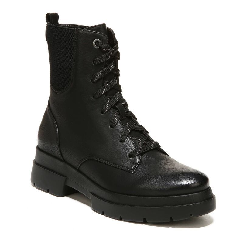 ソウルニュトライザー レディース シューズ ブーツ・レインブーツ SOUL Naturalizer Ozzy Womens Combat Boots Black ブラック