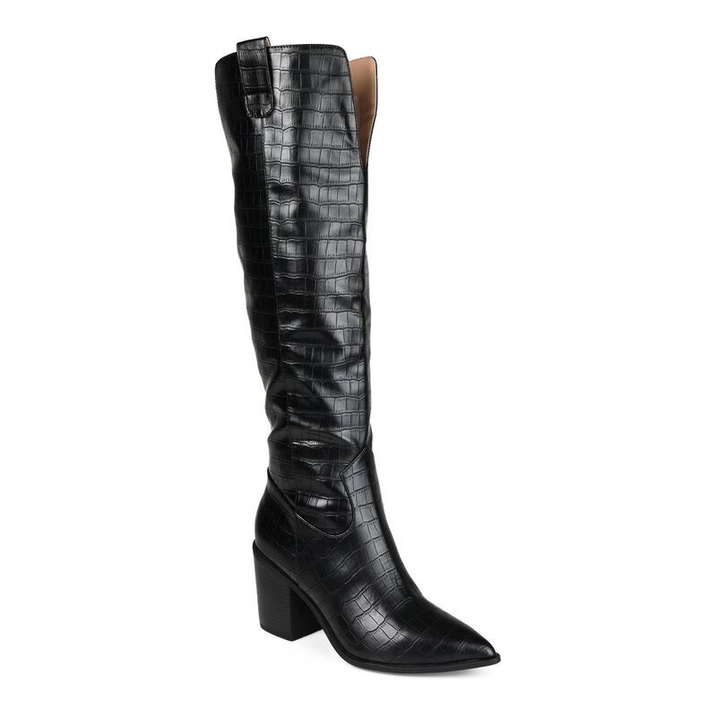 ジュルネ コレクション レディース シューズ ブーツ・レインブーツ Journee Collection Therese Tru Comfort Foam Womens KneeHigh Boots Black ブラック