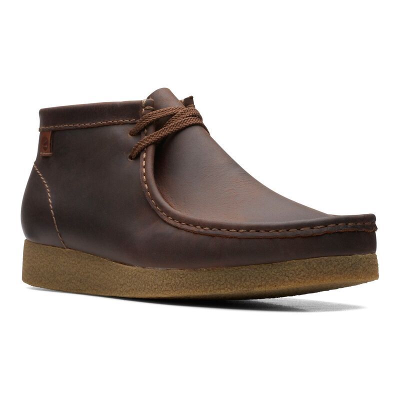クラークス メンズ シューズ ブーツ・レインブーツ レザー ClarksR Shacre Mens Leather Chukka Boots Beeswax