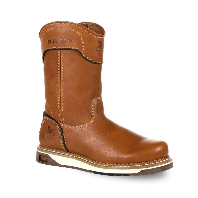 ジョージアブーツ メンズ シューズ ブーツ・レインブーツ Georgia Boots AMP LT Mens Wedge Work Boots Brown ブラウン