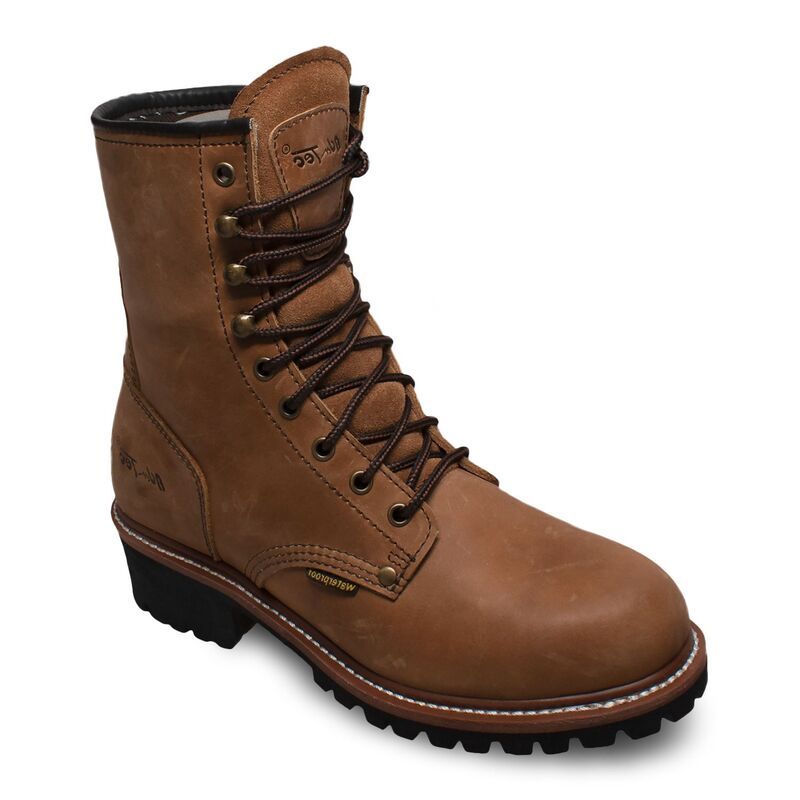 アドテック メンズ シューズ ブーツ・レインブーツ Tシャツ AdTec 1427 Mens Waterproof Logger Steel Toe Work Boots Brown ブラウン