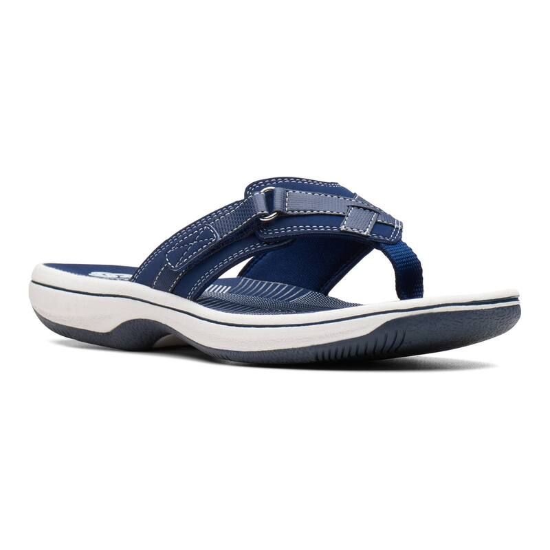 クラークス レディース シューズ サンダル ClarksR Breeze Sea Cloudstepper Womens Flip Flop Sandals Navy ネイビー