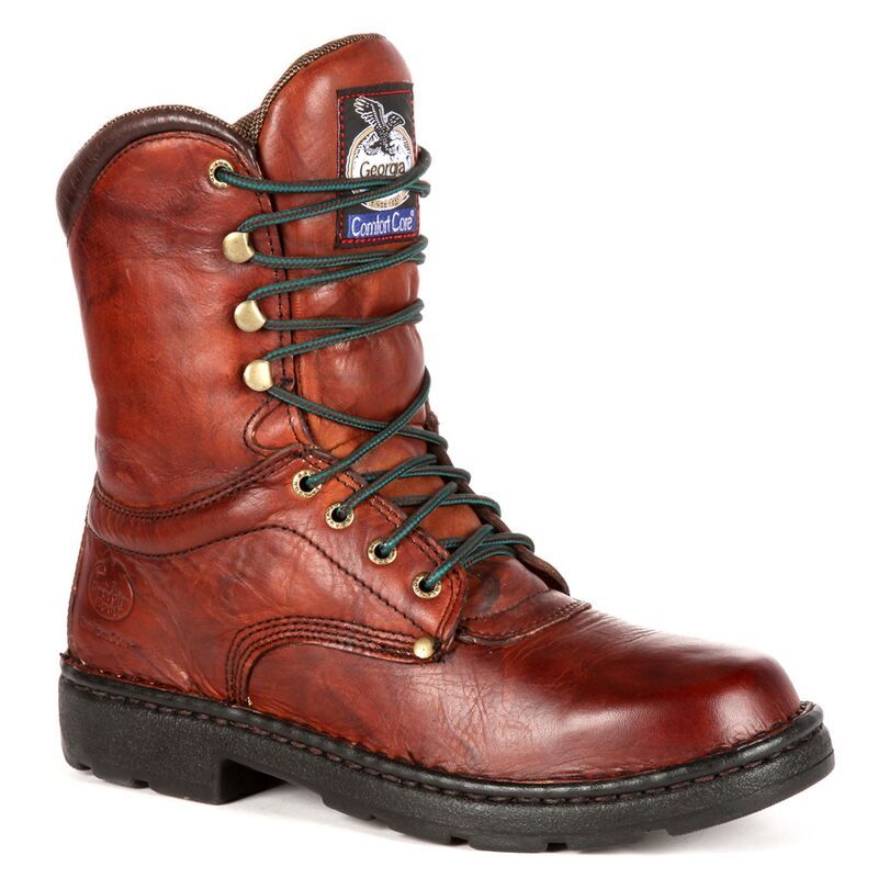 ジョージアブーツ メンズ シューズ ブーツ・レインブーツ Georgia Boots Eagle Light Mens 8in Work Boots Russet Wildwood