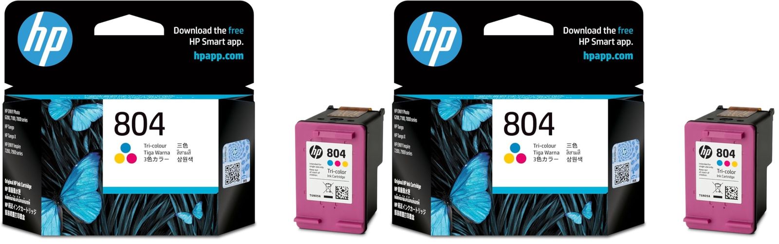 新品 HP 804 純正 インクカートリッジ カラー T6N09AA【国内正規品】 (× 2)