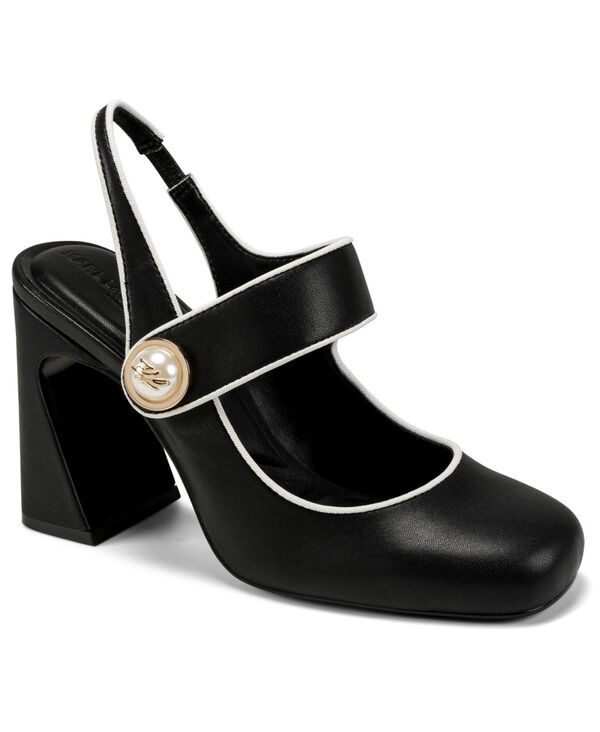 カール ラガーフェルド レディース シューズ スリッポン・ローファー KARLAGERFELD PARIS Womens Piermont SlipOn Pumps BlackBright White ホワイト