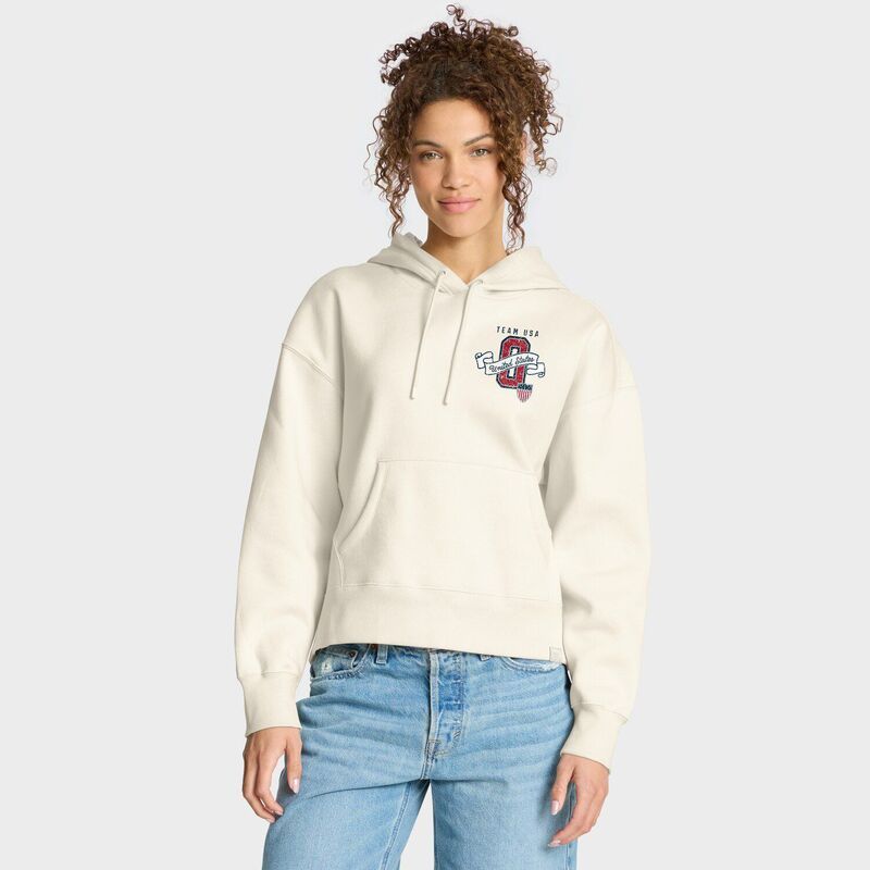 ファナティクス レディース トップス Tシャツ パーカー Womens Fanatics Cream Team USA Legacy Pullover Hoodie Usa Beige ベージュ