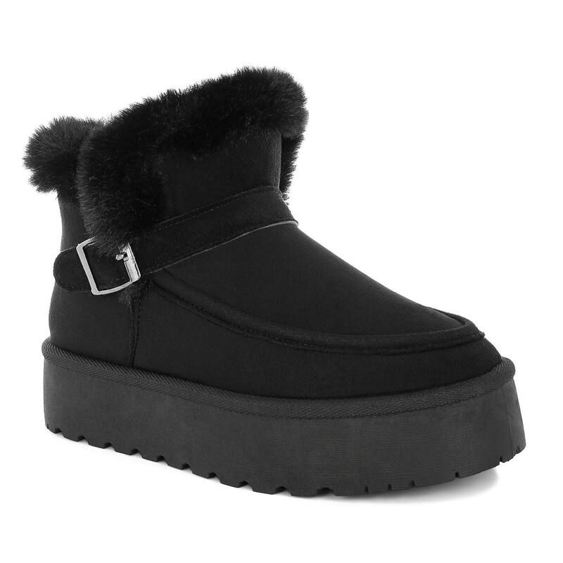ロンドンラグ レディース シューズ ブーツ・レインブーツ アンクル London Rag Linka Womens Pin Buckle Detail Ankle Boots Black ブラック